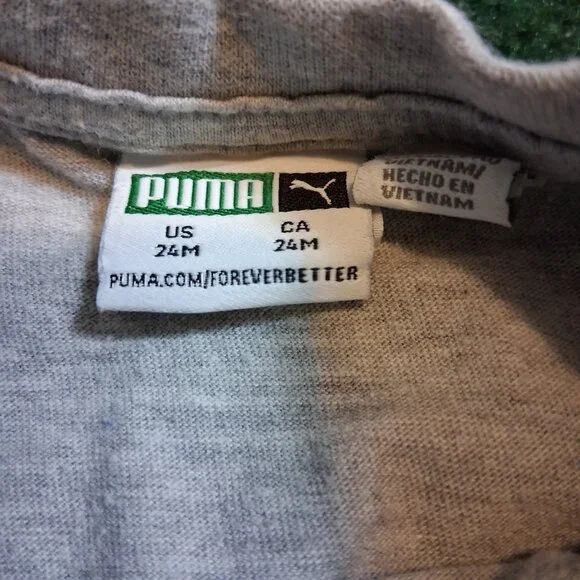 Puma Toddler Boy 3-Piece Active Set | Size 24M & 3T | Grey, Blue, Orange - Picture 4 of 8